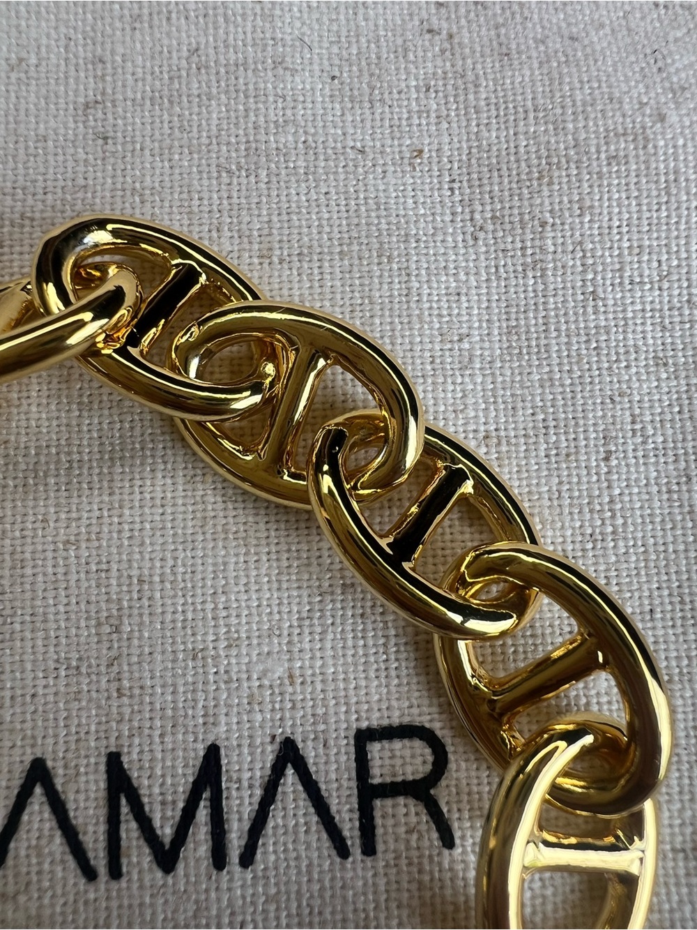 MAYAMAR 24k Gold Link Chain Bracelet NWOT - Picture 4 of 4